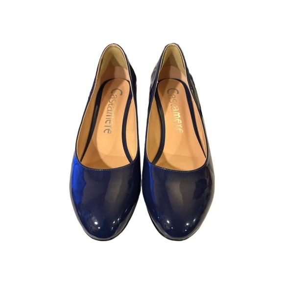 Castamere Wedge Heels Comfort Slip-on Patent Pumps, Size 10 - Picture 2 of 5